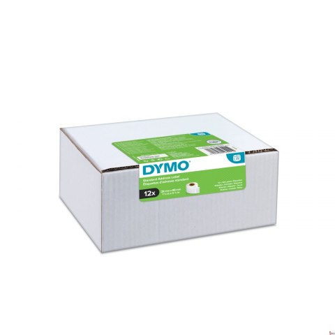 Standardowa Etykieta DYMO adresowa - 89 x 28 mm, biały - VALUE PACK 12 szt. 2093091