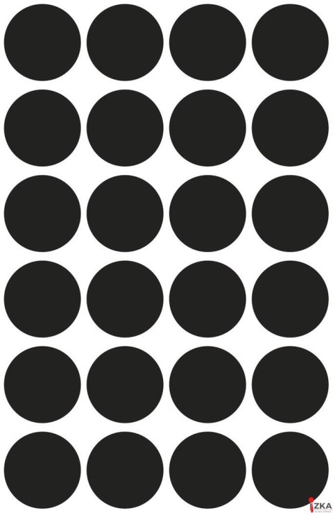 Kółka do zaznaczania 3003 Q18 mm 4 ark. trwałe czarne Avery Zweckform