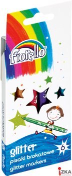 Pisaki Brokatowe FIORELLO GR-118, 6 kolorów 160-1998