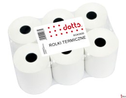 Rolki termiczne DOTTS 80mm x 80m (6szt) BPA FREE