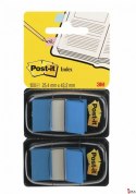 Zakładki indeksujące POST-IT_ (680-B2EU), PP, 25,4x43,2mm, 2x50 kart., niebieskie
