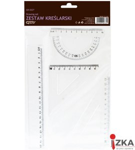 Zestaw geometryczny GR-032T, przezroczysty GRAND 130-1602