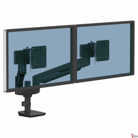 Ramię kompaktowe na 2 monitory TALLO (czarne), FELLOWES, 8614501