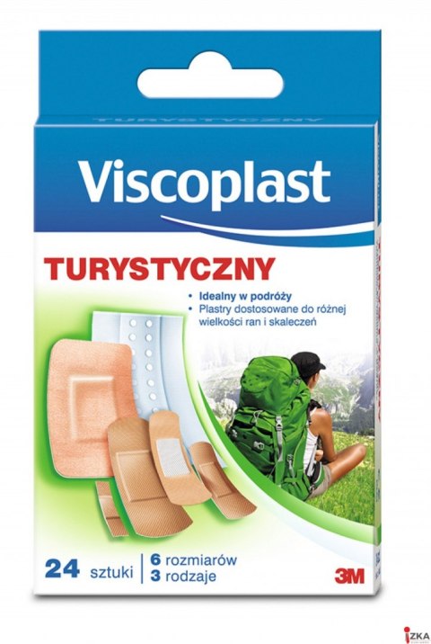 Zestaw plastrów VISCOPLAST, turystyczny, 24szt., TRAYPACK, mix kolorów