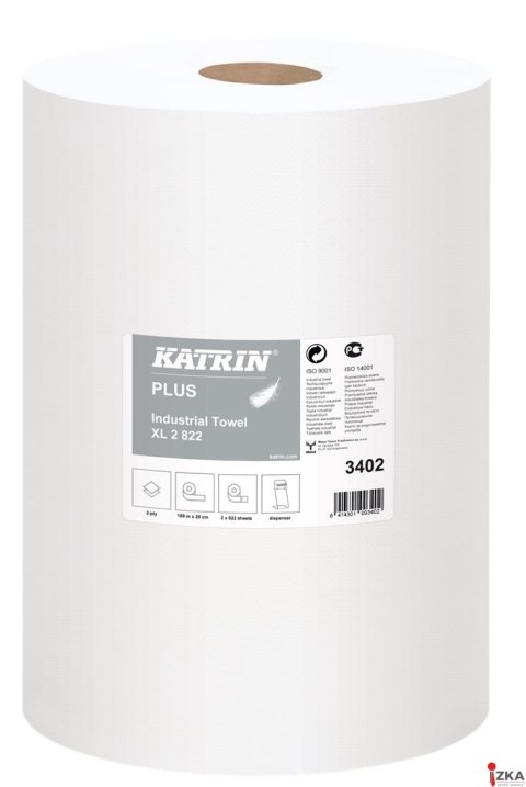 Czyściwo papierowe KATRIN PLUS XL 2, 3402, opakowanie: 3 rolki