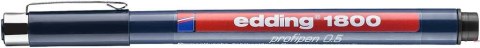 Cienkopis techniczny 0,5 mm czarny Edding 1800/0,5/C