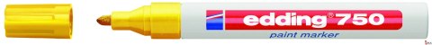 Marker lak.2-4mm 750 żółty EDDING końcówka okrągła Marker lak.2-4mm 750 żółty EDDING końcówka okrągła