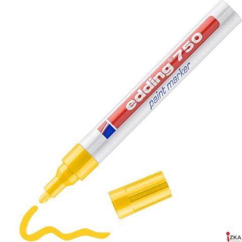 Marker lak.2-4mm 750 żółty EDDING końcówka okrągła Marker lak.2-4mm 750 żółty EDDING końcówka okrągła