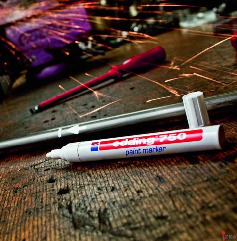 Marker lak.2-4mm 750 żółty EDDING końcówka okrągła Marker lak.2-4mm 750 żółty EDDING końcówka okrągła