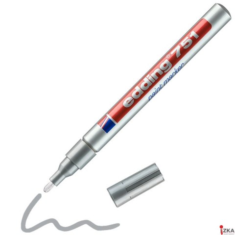 Marker lakierowy 1-2mm 751 srebrny EDDING końcowka okrągła