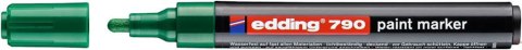 Marker lakierowy okrągła końcówka 2-3 mm zielony Edding 790/004/ZI