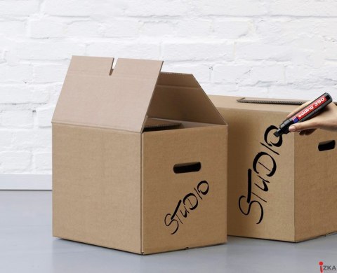 Marker permanentny ścięta końcówka 4-12 mm czarny Edding 390/001/C