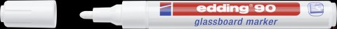 Marker EDDING do tablic szklanych biały 90/049/b ed suchościeralny
