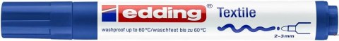 Marker do tkanin okrągła końcówka 3 mm niebieski Edding 4500/003/N