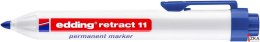 Marker permanentny automatyczny okrągła końcówka 1,5-3 mm niebieski Edding retract11/003/N
