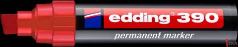 Marker permanentny ścięta końcówka 4-12 mm czerwony Edding 390/002/CZ