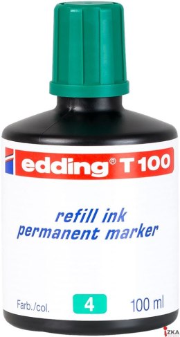Tusz do markerów permanentnych 100 ml zielony Edding T100/004/Z