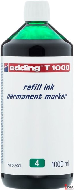 Tusz do markerów permanentnych 1000 ml zielony EDDING T1000/004/ZI