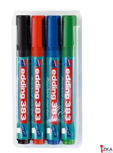 Marker flipchart ścięty 1-5mm zielony EDDING 383/004/ZI