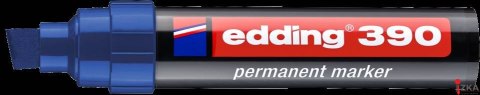 Marker permanentny ścięta końcówka 4-12 mm niebieski Edding 390/003/N