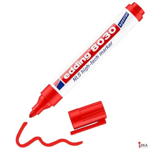 Marker specjalistyczny high-tech okrągła końcówka 1,5-3 mm czerwony Edding 8030NLS/002/CZ
