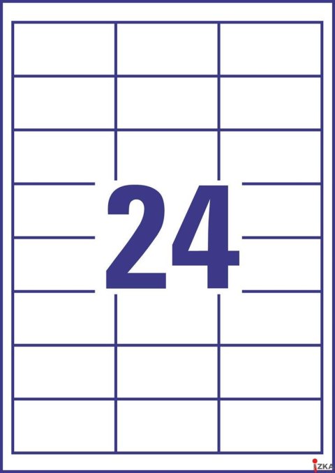 Etykiety uniwersalne 3658 64,6 x 33,8 100 ark trwałe, Avery Zweckform