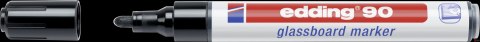 Marker EDDING do tablic szklanych czarny 90/001/c ed suchościeralny