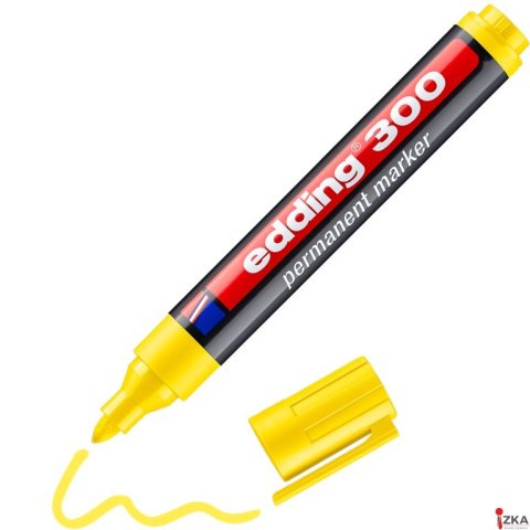 Marker-foliop.300 żółty EDDING końcówka okrągła