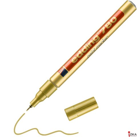 Marker olej.780 0.8 złoty EDIN EDDING okrągła końcówka