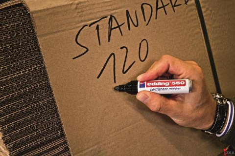 Marker permanentny okrągła końcówka 3-4 mm czarny Edding 550/001/C