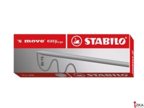 Grafity MOVE EASY E7890/6-HB 3,15 STABILO 6szt w pud.