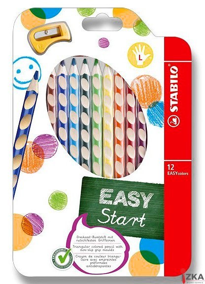 Kredki EASY COLOURS dla lew(12kol.) 331/12 STABILO