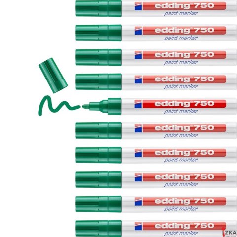 Marker lakierowy 2-4mm 750 zielony EDDING końcówka okrągła