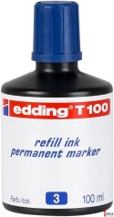 Tusz do markerów permanentnych 100 ml niebieski Edding T100/003/N