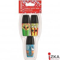 Zakreslacz STABILO BOSS MINI Sweet Friends etui 3 szt 07/03-48