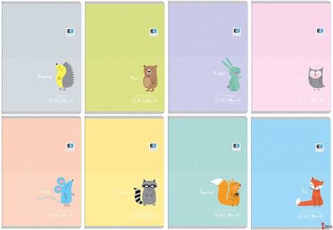 Zeszyt A5 16 3-lin.kolor B&B 90g INTERDRUK