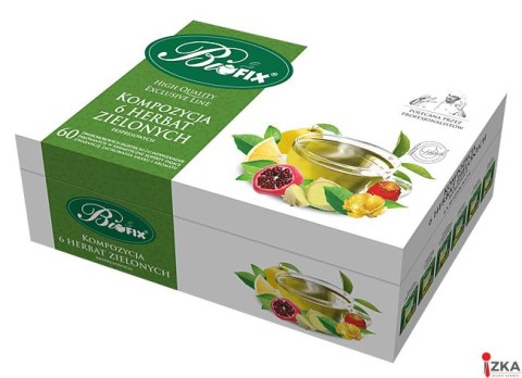 Herbata BIFIX kompozycja 6 smaków zielona 60kopert Herbata BIFIX kompozycja 6 smaków zielona 60kopert
