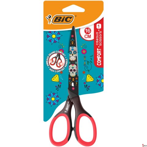 Nożyczki BIC Comfort 16cm Decor Blister 1szt, 9262822 SALE