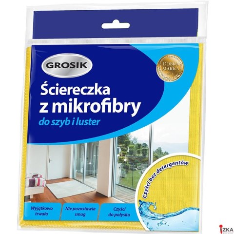 Ściereczka mikrofibra do szyb GROSIK (8269) okien Ściereczka mikrofibra do szyb GROSIK (8269) okien