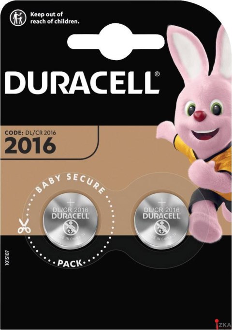 Bateria litowa DL 2016 B2 (2) DURACELL
