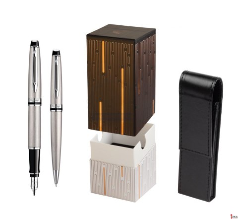 Pióro wieczne Waterman Expert Stalowy CT FP M, S0952060 (giftbox)
