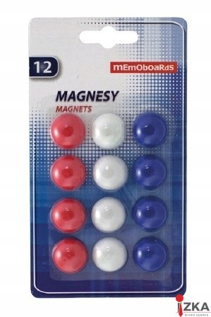 Magnesy MEMOBE do tablic 12szt blister MB20B12 NR MM002-99