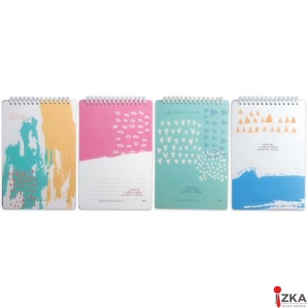 Brulion na spirali górnej, A5, 80 k, kratka, okładka PP, MG MG APY7EW00