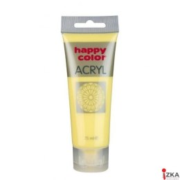Farba akrylowa 75ml, żółty pastelowy, Happy Color HA 7370 0075-105