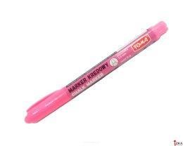 Marker kredowy, końcówka okrągła 1,5mm, 6g tuszu różowy TO-293 Toma