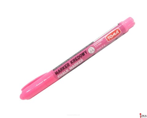 Marker kredowy, końcówka okrągła 1,5mm, 6g tuszu różowy TO-293 Toma