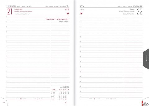 Kalendarz A5 STANDARD książkowy (KS1), 01 - granat staria / trama 2024 TELEGRAPH Kalendarz A5 STANDARD książkowy (KS1), 01 - granat staria / trama 2024 TELEGRAPH