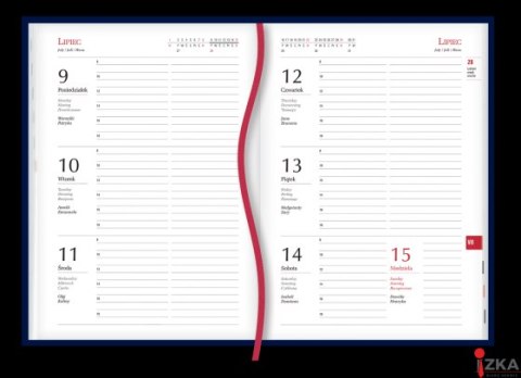 Terminarz Popularny A5 2026 Michalczyk i Prokop T-209F-01 kalendarz 1 tydzień na 2 stronach