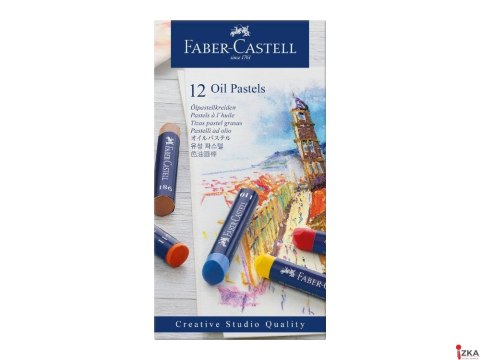 Kredki pastelowe olejne 12 kolorów, FABER CASTELL 127012