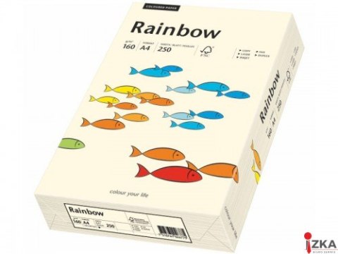 Papier xero kolorowy A4 160g.kremowy R03 RAINBOW 88042257 koś.sł.OPT